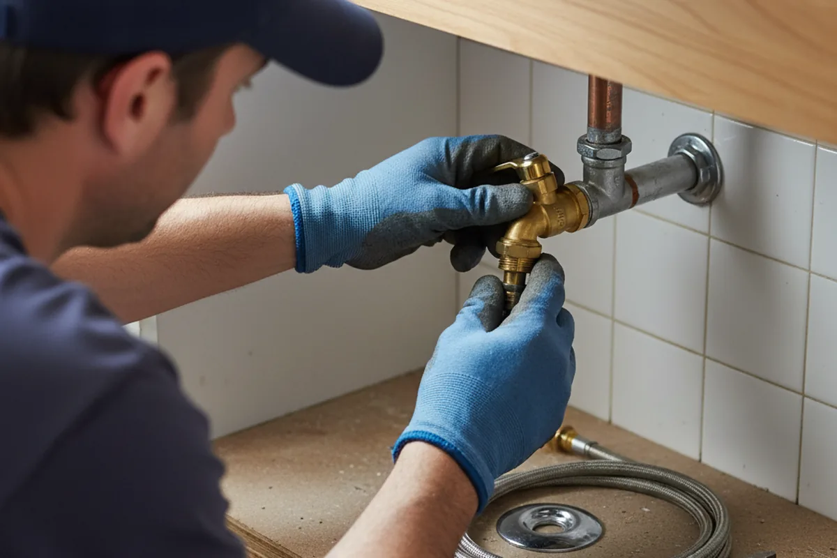 Shutoff valve and fitting work during Emergency Plumbing in Oak Ridge